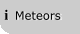 i Meteors Glossary